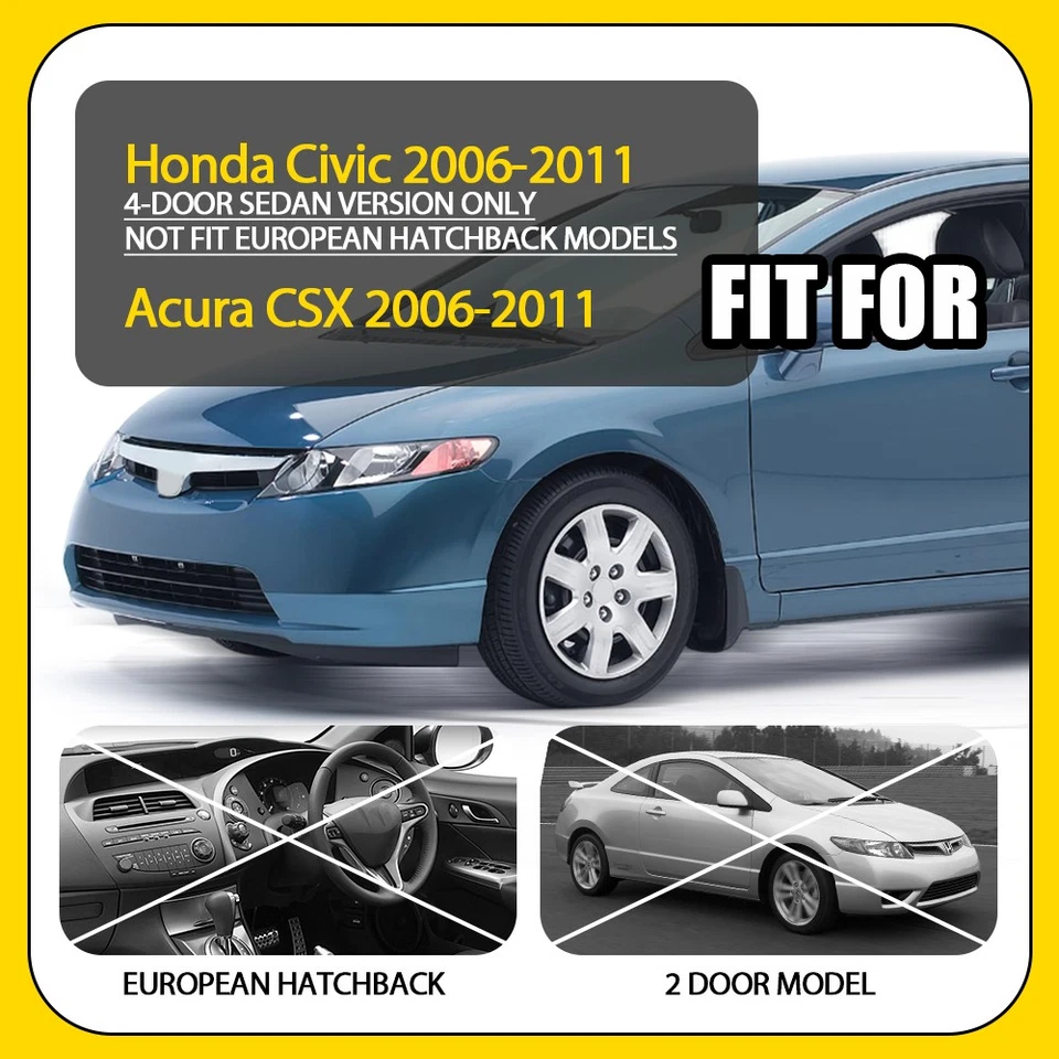 For Honda Civic Acura CSX 2006-11 Dashboard Cover Non-Slip Dashmat Dash Mat EAH Foto 4 de 4