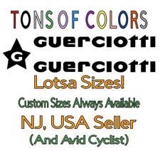 3 Pc. Guerciotti Bikes Die Cut Vinyl Frame De...