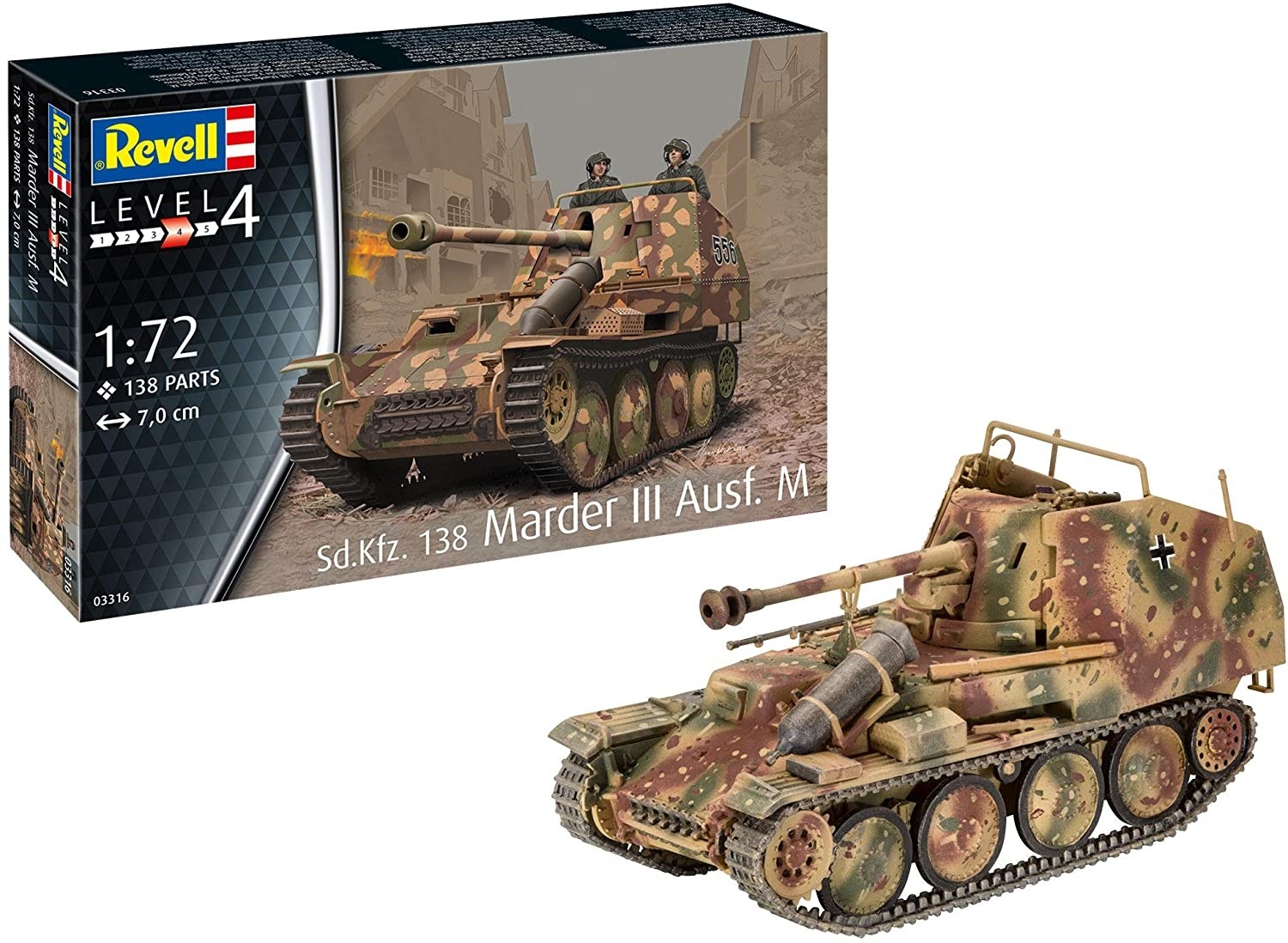 Maquette char Revell Marder III Ausf. M Sd.Kfz. 138 pour vos après-midis model...