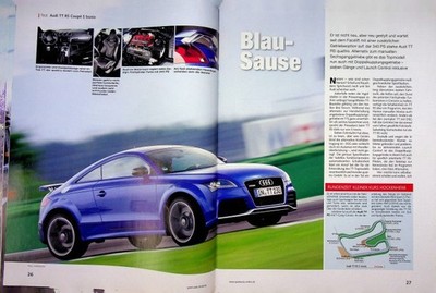 Sport Auto 09/2010 Audi TT RS Coupe S tronic mit 340PS im TEST auf 3 Seiten