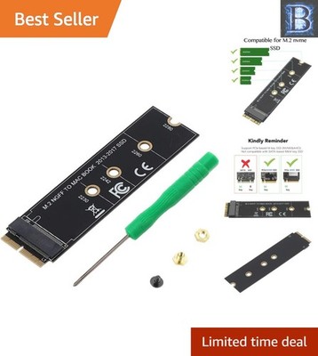 M.2 NVME SSD Convert Adapter for MacBook Air 2013-2017 - Upgrade Kit Included