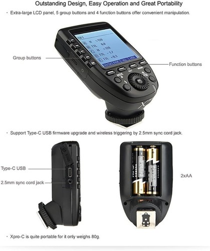 Xpro-S for Sony TTL Wireless Flash Trigger 1/8000s HSS TTL-Convert-Manual Fun... - Picture 6 of 7
