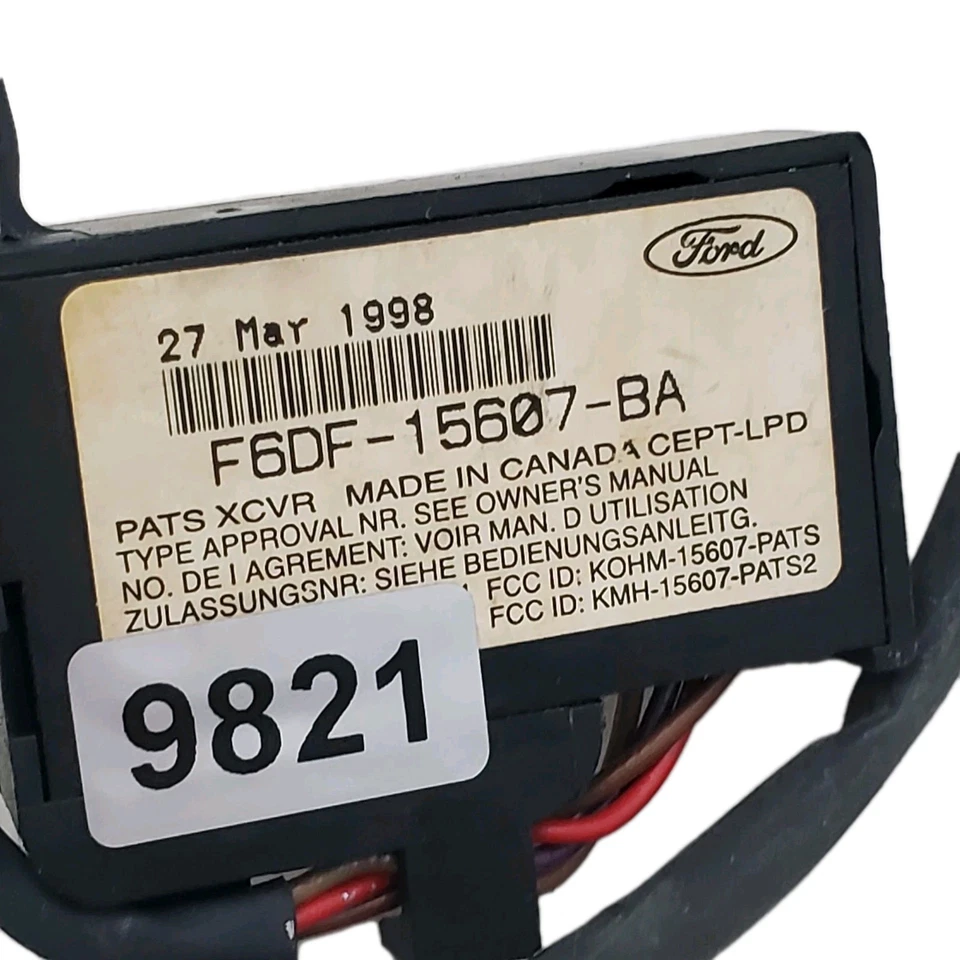 F6DF-15607-BA Ford PATS Transceiver Immobilizer Ignition Module OEM - Image 3 of 4