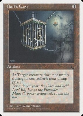 Barl's Cage NM/M Chronicles Artifact Mtg Magic English Regular Rare 
