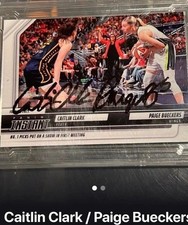 AUTOGRAPHED Caitlin Clark & Paige Bueckers Panini Instant #164 Card.