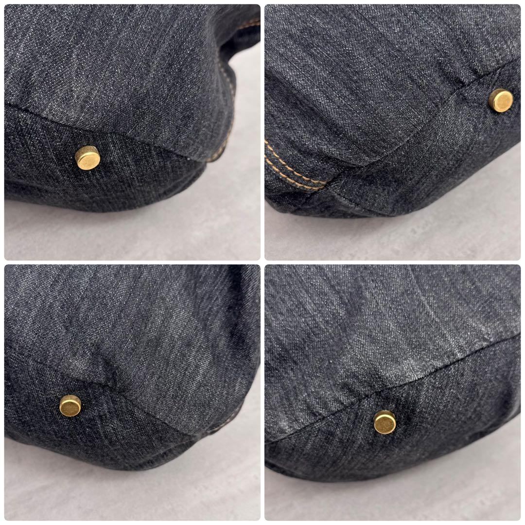 ショルダーバッグ Yves Saint Laurent Capri Bucket Bag YVES SAINT LAURENT YSL Capri Bucket Shoulder Bag Denim Leather