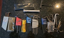Lot  Hex Keys T-Handle  (Allen Wrenches) SAE Metric Mm Vaco Craftsman Eklind