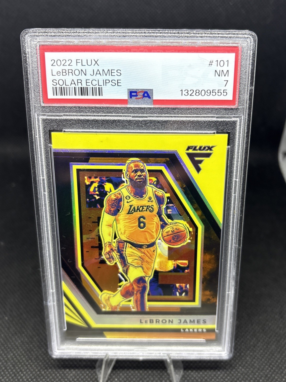2022 Panini Flux Lebron James Solar Eclipse Prizm #22/49 SSP LAKERS