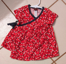 Tea Collection Wrap Dress For Baby, Cherry Tree, 6-12mo