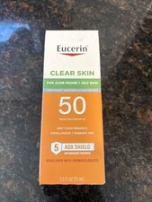 EUCERIN CLEAR SKIN- FOR ACNE PRONE OILY SKIN- SPF 50 - SUNSCREEN - NEW