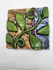 MOSAIC CERAMIC WALL ART TILE-BY ROMY  CLARE "GROW STRONG TILE"