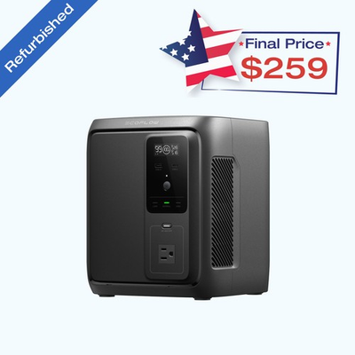 #ad EcoFlow DELTA 3 1000 Air 960Wh Portable Power Station 500W LFP Battery Refurbish $323.75