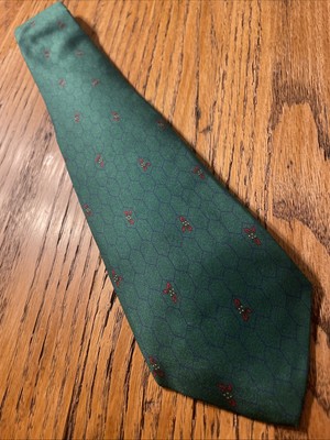 Vintage EUC Robert Talbott Geometric Silk Tie USA Hand Sewn UK Hand Printed