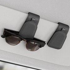 Sunglass Holder for Car Visor, Suede Cloth Magnetic Sunglass Organizer for Car A