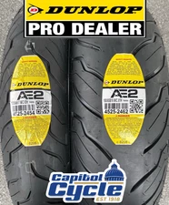 DUNLOP AE2 BLACKWALL HARLEY TIRE SET 130/80B17  180/65B16  2 TIRES
