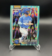 Topps 2026 Chrome Carter Jensen Royals Aqua RayWave RC #39 /199