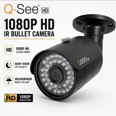Original Q-See 1080P Analog HD IR Bullet add on Security Camera MPN: QCA8050BA