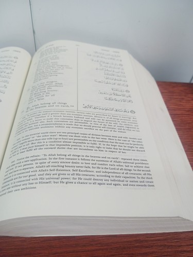 Die Bedeutung des Heiligen Korans von Abdullah Yusuf Ali grünes Leder - Bild 23 von 24