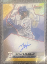 2025 Bowman's Best Autographs #B25-YC Yolfran Castillo Gold Mini Diamonds 42/50