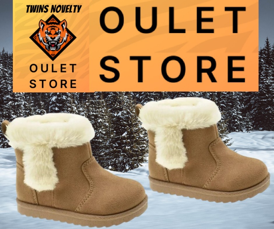 Wonder Nation Baby Girl Shearling Boot Size 2 (Newborn TO 2Month) color Chestnut