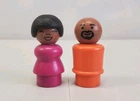 Vintage Fisher Price Little People Sesame Street Susan and Gordon Figures