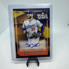 2025 Topps Series 2 Kevin Kiermaier World Series Auto Card  /25 Dodgers