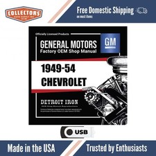 1949-1954 Chevrolet 1953-1954 Corvette Shop Manuals Sales Literature Parts Bo