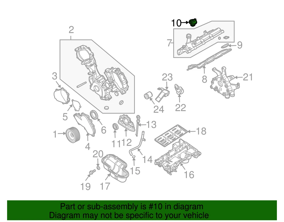 Genuine Nissan Cap 15255-9N00A - Image 3 of 3