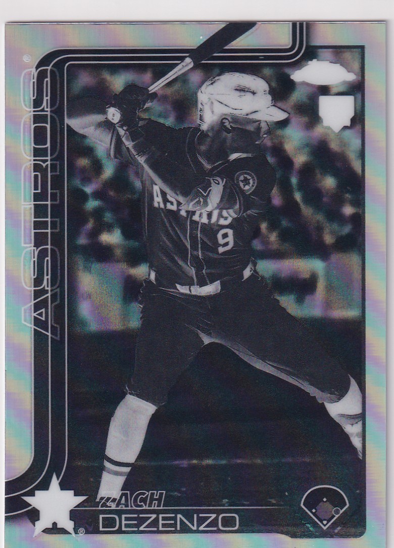 2025 TOPPS CHROME NEGATIVE REFRACTORS RC ZACH DEZENZO HOUSTON ASTROS MLB #3275