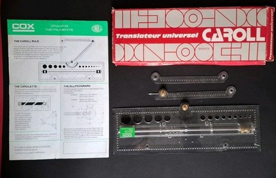 Vintage Caroll Lineal ''Translateur Universel'' Rolllineal