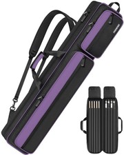 Pool Cue Case 4x5, Pool Stick Case with Multiple Pockets Holds 4 Butts 5 Shaf...