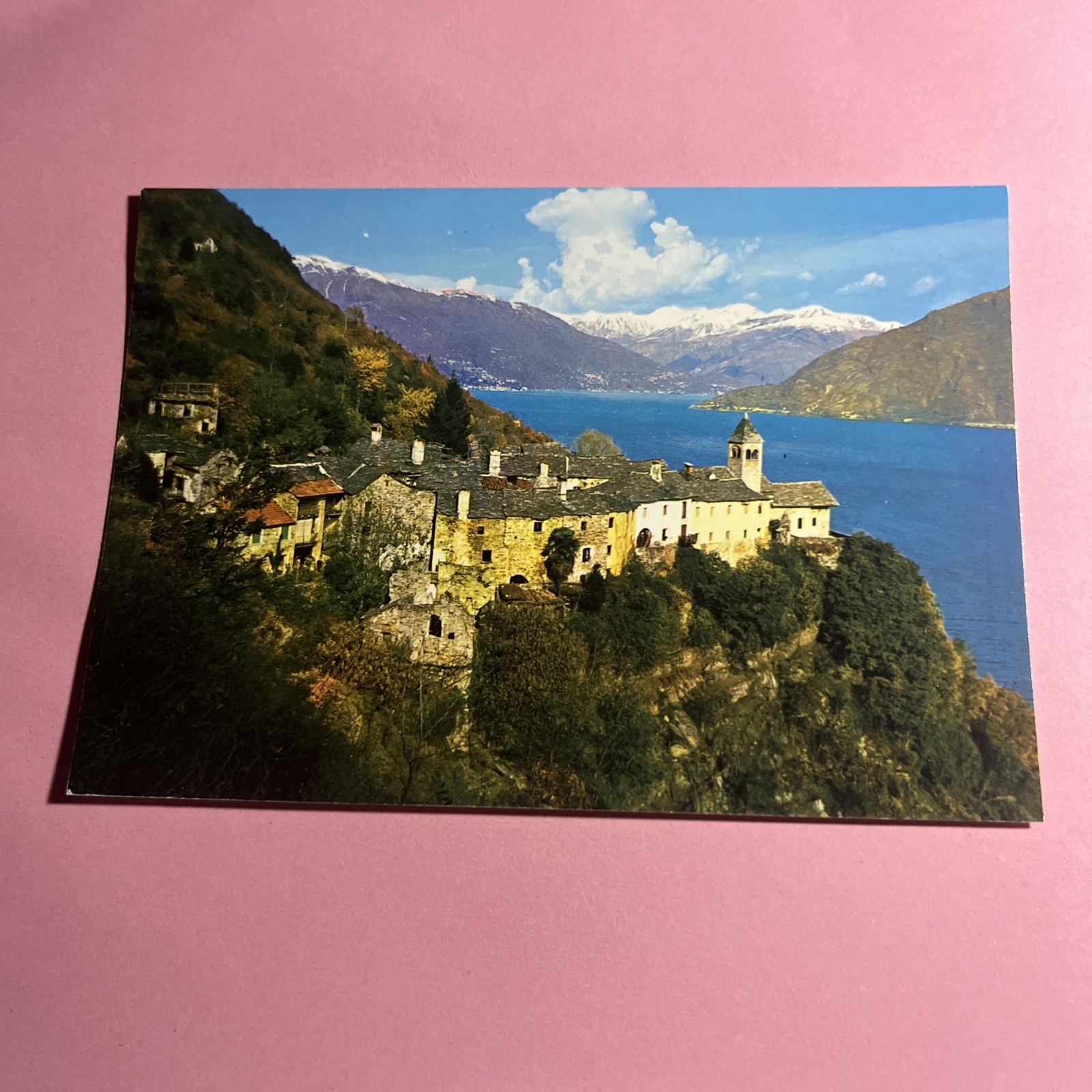 CARTOLINA A COLORI COLLEZIONE - CARMINE DI CANNOBIO LAGO MAGGIORE - NON VIAGG