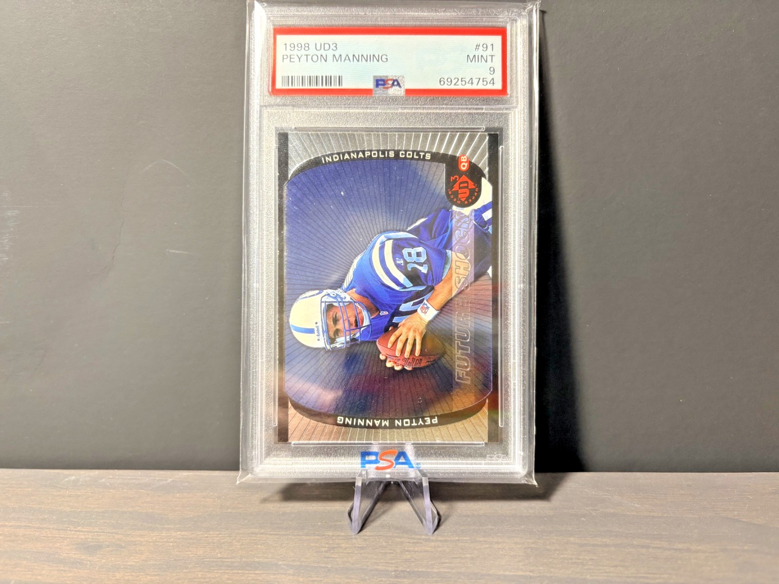1998 Upper Deck UD3 Future Shock Peyton Manning #91 PSA 9 Rookie (RC) - HOF🔥