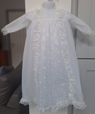 Classic Ivory Christening Gown by Peridot Made in England 0 to 3 months