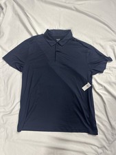 Old Navy Active Men's Size XL Solid Navy Polo Shirt GO-DRY NWT