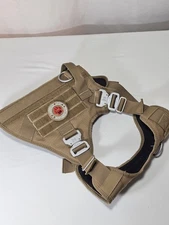 Pets Promax Tactical Dog Harness Large Size American Army Response Team