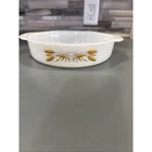 ANCHOR HOCKING #450 WHEAT PATTERN Fire King 8” Casseroles Dish Vintage