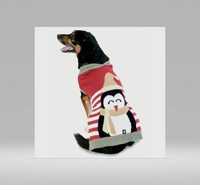 penguin dog sweater