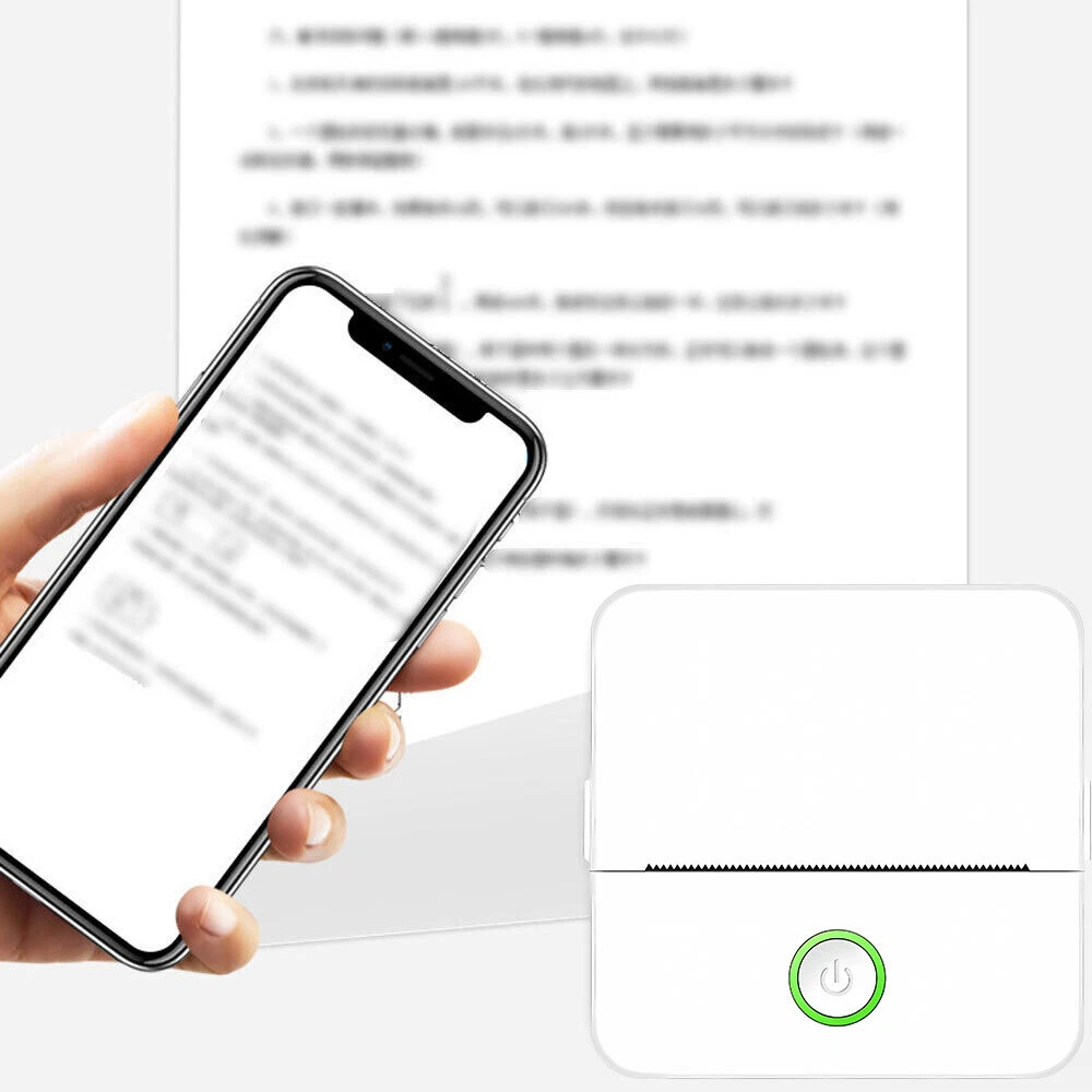 Portable Mini Thermal Printer Pocket Photo Printer Wireless Bluetooth Printing