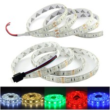 1M 2M 5050 60LEDs/M Waterproof Flexible LED Strip Light RGB Red Blue White DC12V