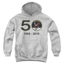 NASA Kids Hoodie 50 Years Athletic Heather Hoody