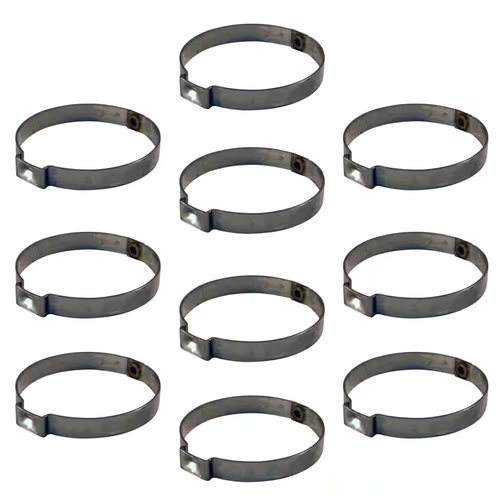 1 in. Stainless-Steel Poly Pipe Pinch Clamps (10-Pack) for Polyethylene Pipe