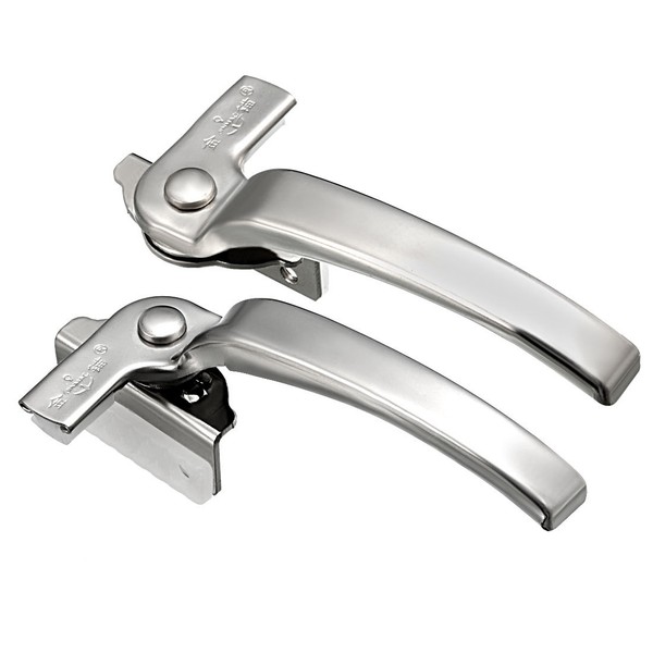 2pcs Window Sash Latch Lock Stainless Steel Polished Right Left Hand