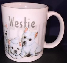 Westie Puppies Coffee Mug 11oz w/PHOTO ON BOTH SIDES By LESLIE ANDERSON ELLAY