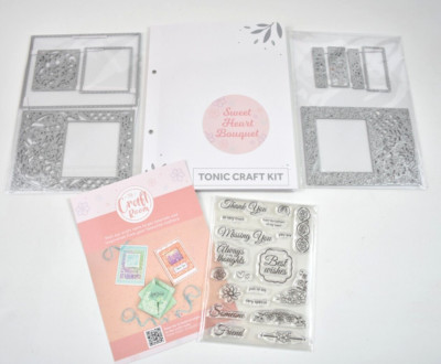 Tonic Studios Craft Kit SWEET HEART BOUQUET Stamps & Dies Set Only