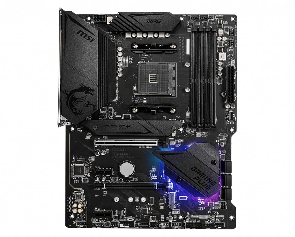 MSI MPG AMD B550 Gaming Plus Socket AM4 ATX DDR4-SDRAM Motherboard - Imagen 2 de 4