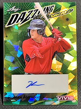 2023 Leaf Vivid GREEN CRYSTALS DAZZLING AUTO Roman Anthony 2/4