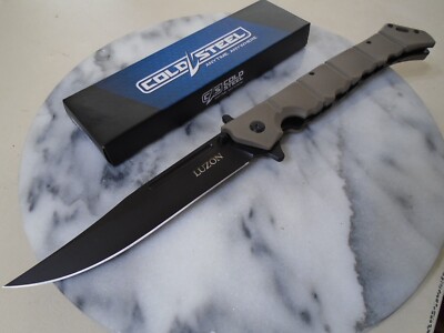 Cold Steel Large Luzon Ball Bearing Pocket Knife 8Cr13MoV 20NQX-DEBK Dark Earth