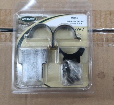 Weaver Detachable 30mm Low Extension Top Mount Rings Weaver-Style GLOSS #49155