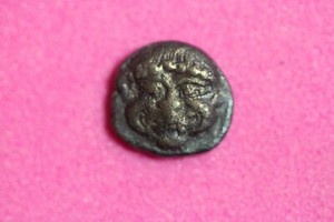 ESTATE FIND 450-400 BC Macedon, Neapolis Gorgon's Head Hemitar. Coin #M7398